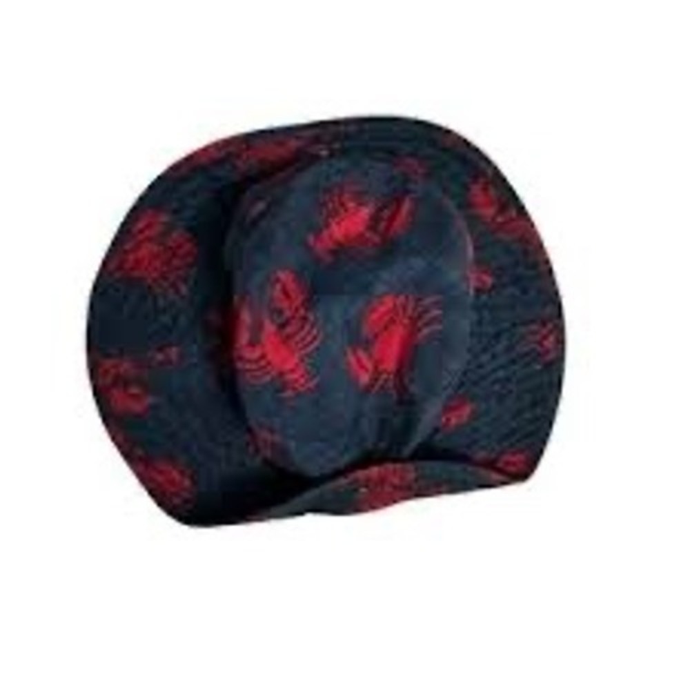 Gymboree Boys Lobster Print Bucket Hat Navy Blue Red Sun Hat 4T-5T NWT